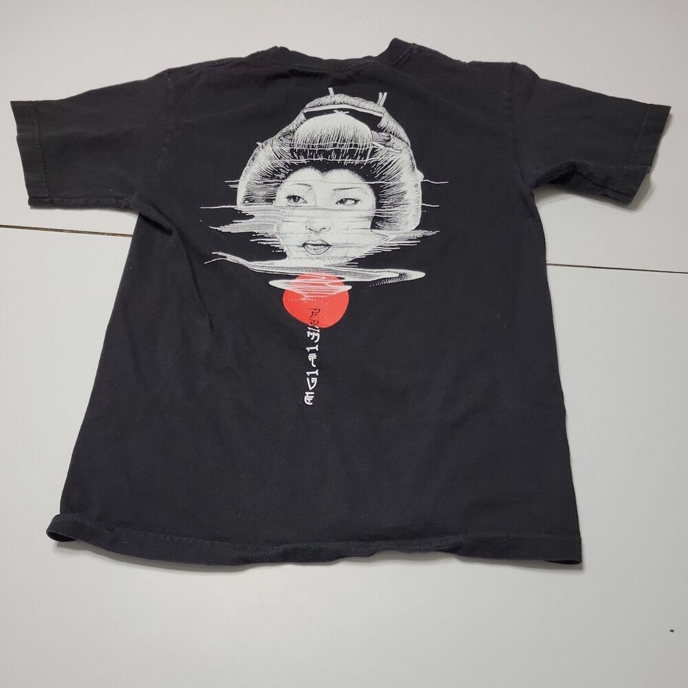 Primitive Shirt Womens S Black Short Sleeve Tee Large Back Graphic Crew Neck Top